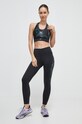 Bežecké legíny Reebok s elastanom čierna 100034899