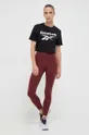 Reebok edzős legging Lux burgundia