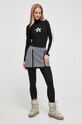 Newland legginsy sportowe Leda dzianina czarny N46393.108