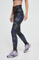 Reebok legginsy treningowe wzorzyste granatowy 100035808