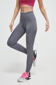 Reebok legginsy treningowe Lux Collection z elastanem szary 100037365