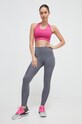 Reebok legginsy treningowe Lux Collection 100037365 szary AW23