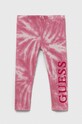 Guess legginsy dziecięce z elastanem różowy K3YB00.J1313.9BYX