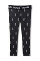 HUGO legginsy dziecięce wzorzyste czarny G14127.162.174