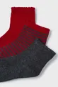Dječje čarape Mayoral 3-pack crvena