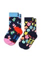 Happy Socks skarpetki dziecięce Fox & Flower 2-pack skarpetki długie granatowy P000108