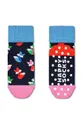 Detské ponožky Happy Socks Antislip Fox & Flower 2-pak tmavomodrá