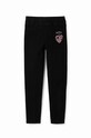 Desigual legginsy dziecięce dzianina czarny 23WGKD01