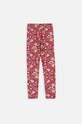 Coccodrillo legginsy dziecięce wzorzyste bordowy ZC3122102VGB