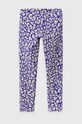 United Colors of Benetton legginsy dziecięce 35Y3CF04L.G.SEASONAL fioletowy AW23