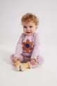 fioletowy A.P.C. legginsy niemowlęce Dziewczęcy