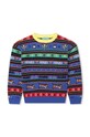 Kenzo Kids sweter z domieszką wełny dziecięcy z domieszką wełny granatowy K25830.86.108