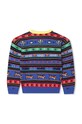 Kenzo Kids sweter z domieszką wełny dziecięcy K25830.86.108 granatowy AW23