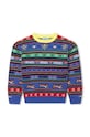 Kenzo Kids sweter z domieszką wełny dziecięcy z domieszką wełny granatowy K25830.114.150
