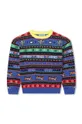 granatowy Kenzo Kids sweter z domieszką wełny dziecięcy Dziecięcy