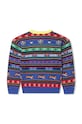 Kenzo Kids sweter z domieszką wełny dziecięcy K25830.114.150 granatowy AW23