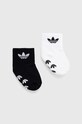 adidas Originals skarpetki dziecięce 2-pack skarpetki krótkie czarny IQ3390