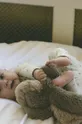 That's mine legginsy bawełniane niemowlęce Elois beżowy