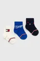 μπλε Παιδικές κάλτσες Tommy Hilfiger 3-pack Παιδικά