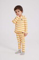 Bobo Choses leggins bebe tricotaj galben 223AB045