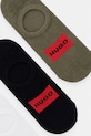 HUGO чоловічі шкарпетки до щиколотки 3P LC LABEL CC 3 шт. 50496082 зелений SS26