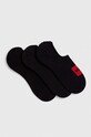 Čarape HUGO 3-pack niske čarape crna 50496082