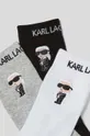 Čarape Karl Lagerfeld 3-pack  70% Organski pamuk, 28% Poliamid, 2% Elastan