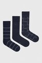 Čarape Tommy Hilfiger 3-pack visoke čarape mornarsko plava 701224445