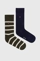 Tommy Hilfiger skarpetki 2-pack skarpetki długie zielony 701225396