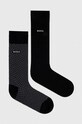 BOSS skarpetki 2-pack wzorzyste czarny 50487872