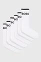 biela Ponožky BOSS 6-pak Pánsky