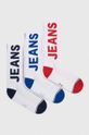 Čarape Tommy Jeans 3-pack Planet friendly bijela 701225010