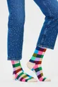 Κάλτσες Happy Socks Rainbow Check Sock πολύχρωμο