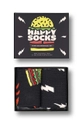 nero Happy Socks calzini Blast Off Burger Socks pacco da 2 Unisex