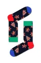 Nogavice Happy Socks Christmas mornarsko modra