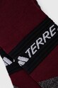 Odzież adidas TERREX skarpetki IK8333 bordowy