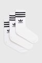 Чорапи adidas Originals (3 броя) чорапи бял IJ0733