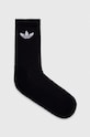 Κάλτσες adidas Originals 3-pack 3-pack ψηλές κάλτσες μαύρο IJ5613