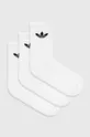 bela Nogavice adidas Originals 3-pack Unisex