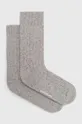 szary Norse Projects skarpetki z domieszką wełny Bjarki Neps Wool Rib Sock Unisex
