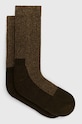 Шкарпетки з домішкою вовни Red Wing Socks довгі шкарпетки зелений 97643.09120