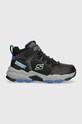 Skechers sneakersy dziecięce imitacja skóry licowej czarny 406418L