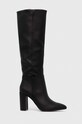 Mexx kozaki Krystal słupek czarny MXQL012001W