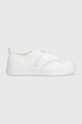 Calvin Klein cipő LOW PROF CUP LACE UP lapos fehér HW0HW01553