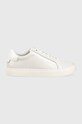 Кожаные кроссовки Calvin Klein CLEAN CUP LACE UP-NA плоская белый HW0HW01592