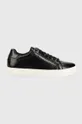 nero Calvin Klein sneakers in pelle CLEAN CUP LACE UP-NA Donna