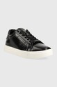 Calvin Klein sneakersy skórzane CLEAN CUP LACE UP-NA HW0HW01592 czarny AW23