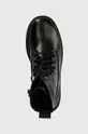 črna Usnjeni nizki škornji Calvin Klein PITCHED COMBAT BOOT