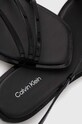 Calvin Klein sandały skórzane SQUARED SANDAL HW0HW01603 czarny