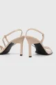 Calvin Klein sandali in pelle GEO STILETTO ASY SAN Gambale: Pelle verniciata Parte interna: Pelle naturale Suola: Materiale sintetico